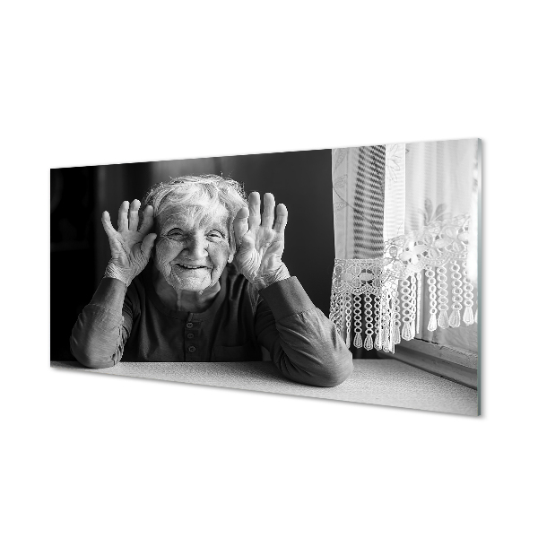 Slika na akrilnem steklu Starejša ženska
