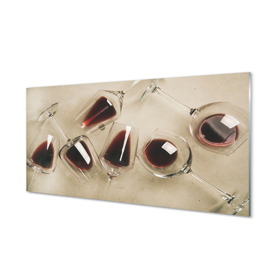 Slika na akrilnem steklu Vinski kozarci