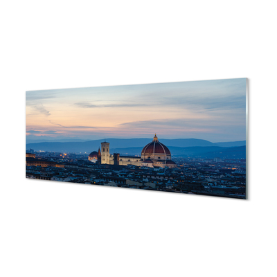 Slika na akrilnem steklu Italija katedrala panorama noč