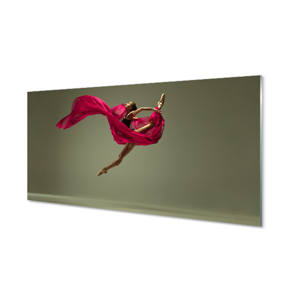 Slika na akrilnem steklu Ženska roza mrežnega materiala