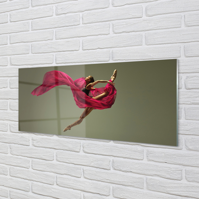 Slika na akrilnem steklu Ženska roza mrežnega materiala