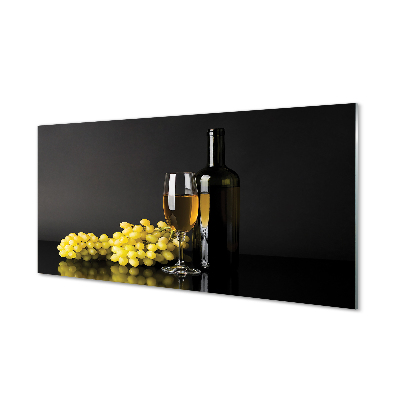 Slika na akrilnem steklu Steklenica vina sadja