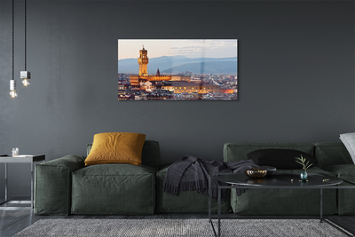Slika na akrilnem steklu Italija grad sunset panorama