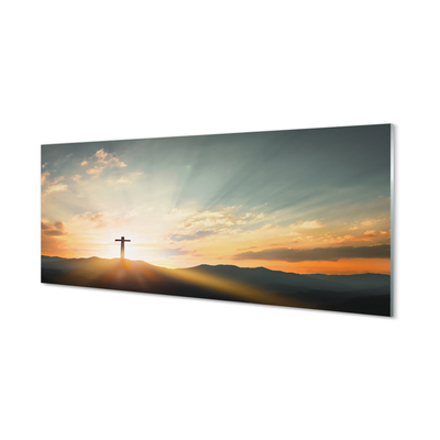 Slika na akrilnem steklu Cross sonce vrh
