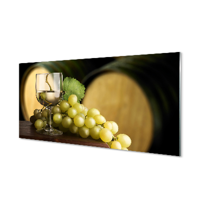 Slika na akrilnem steklu Kozarec grozdja sod