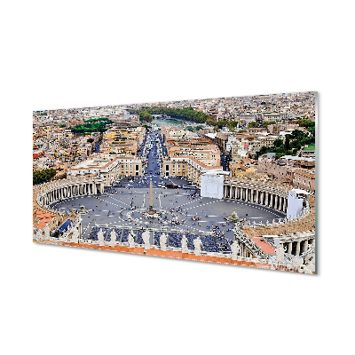 Slika na akrilnem steklu Rim vatican kvadratni panorama