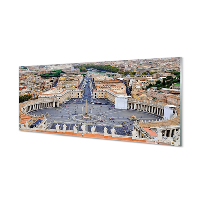 Slika na akrilnem steklu Rim vatican kvadratni panorama