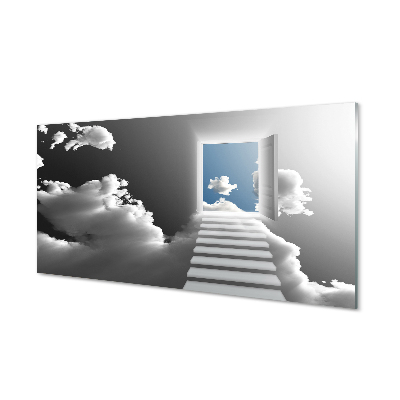 Slika na akrilnem steklu Nebo stopnišče vrata