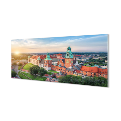Slika na akrilnem steklu Krakov grad panorama sunrise