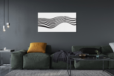 Slika na akrilnem steklu Zebra stripes val