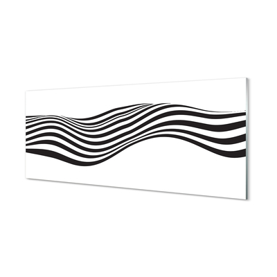 Slika na akrilnem steklu Zebra stripes val