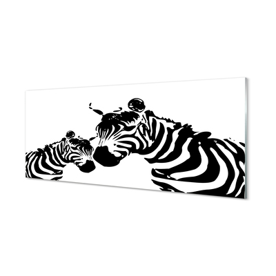 Slika na akrilnem steklu Poslikano zebra