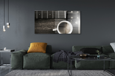 Slika na akrilnem steklu Kava kitara