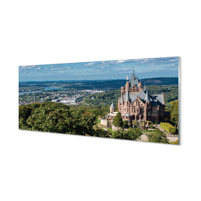 Slika na akrilnem steklu Nemčija panorama mestnega gradu
