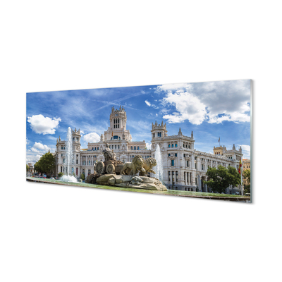 Slika na akrilnem steklu Španija fountain palace madrid