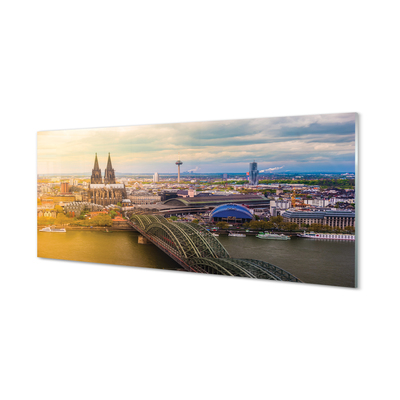Slika na akrilnem steklu Nemčija panorama river mostovi
