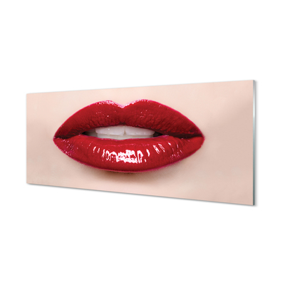 Slika na akrilnem steklu Rdeče ustnice