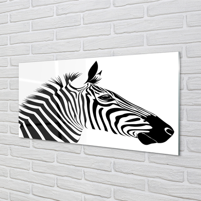 Slika na akrilnem steklu Slika zebra