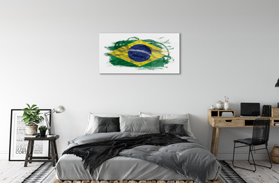 Slika na akrilnem steklu Zastava brazilije