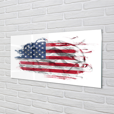 Slika na akrilnem steklu Združene države amerike zastavo