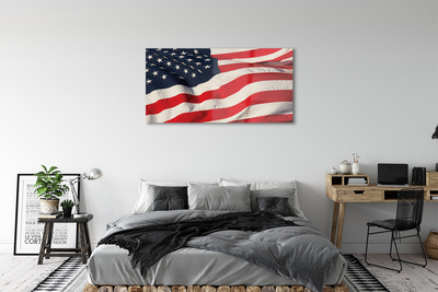 Slika na akrilnem steklu Združene države amerike zastavo