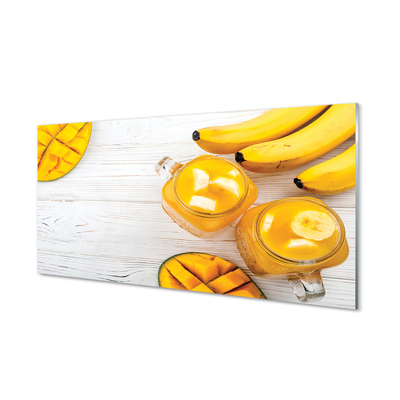 Slika na akrilnem steklu Mango banana smoothie