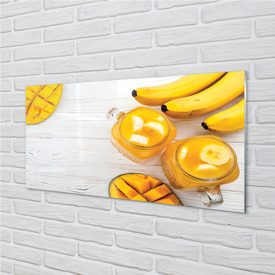 Slika na akrilnem steklu Mango banana smoothie
