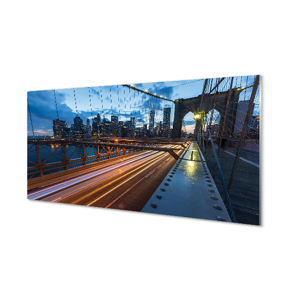 Slika na akrilnem steklu Nebotičnikov most reke