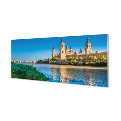 Slika na akrilnem steklu Španija katedrala reke