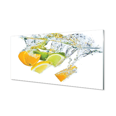 Slika na akrilnem steklu Voda citrus