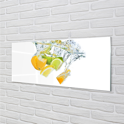 Slika na akrilnem steklu Voda citrus