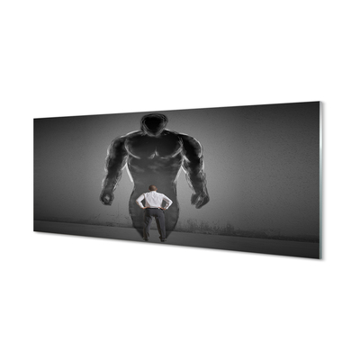 Slika na akrilnem steklu Moški mišice