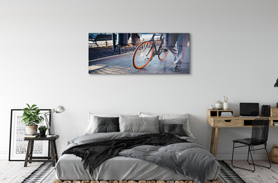 Slika na akrilnem steklu City bike noge