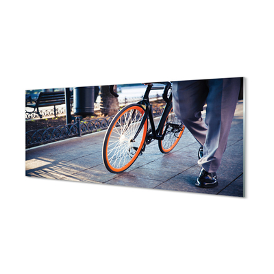 Slika na akrilnem steklu City bike noge