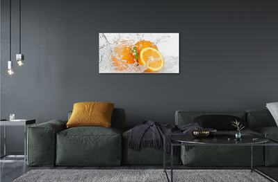 Slika na akrilnem steklu Pomaranče v vodi