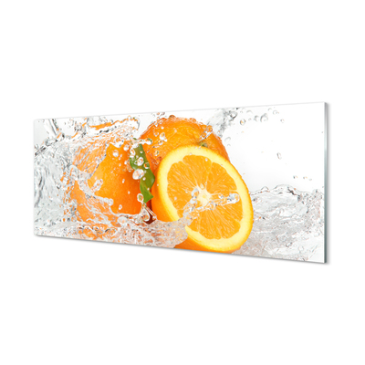 Slika na akrilnem steklu Pomaranče v vodi