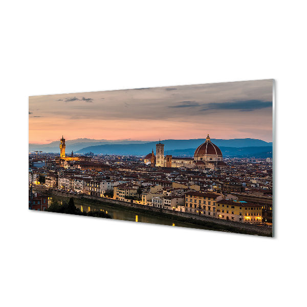 Slika na akrilnem steklu Italija panorama cathedral gore