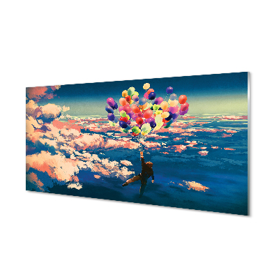 Slika na akrilnem steklu Sky oblaki baloni