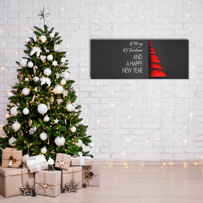 Slika na akrilnem steklu Odstranitev božične dekoracije dreves