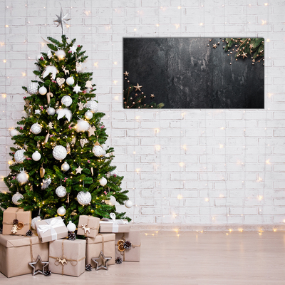 Slika na akrilnem steklu Božične drevesne okraske Božične zvezde