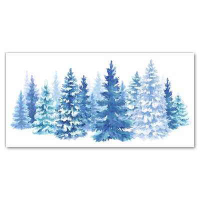 Slika na akrilnem steklu Božično drevo Snow Zima
