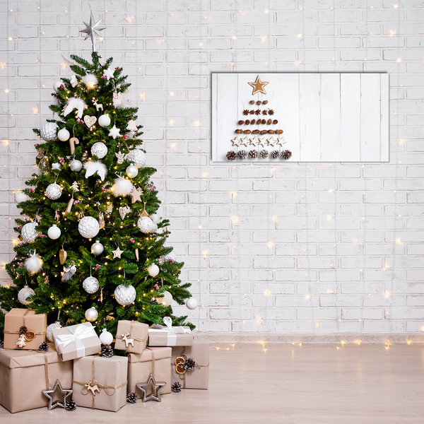 Slika na akrilnem steklu GingerbRead Christmas Tree Božični okraski
