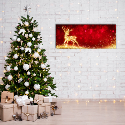Slika na akrilnem steklu Zlata severna Božična dekoracija