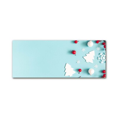 Slika na akrilnem steklu Snowflakes Božični okraski