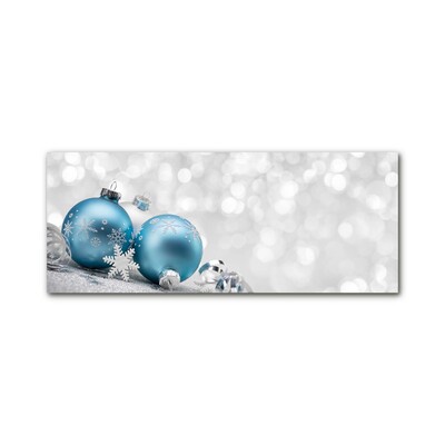 Slika na akrilnem steklu Božične kroglice Božični okraski