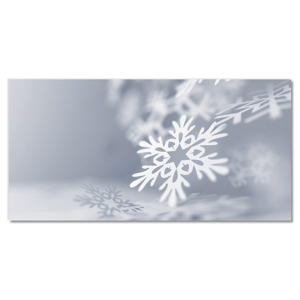 Slika na akrilnem steklu Snowflake božična dekoracija