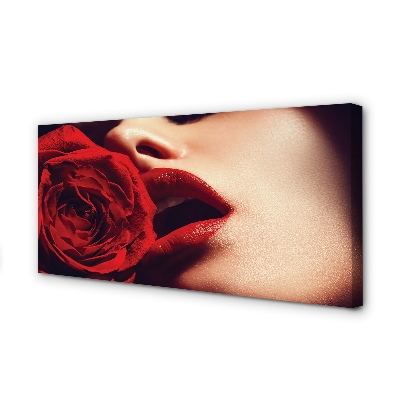 Slika na platnu Rose ženska usta