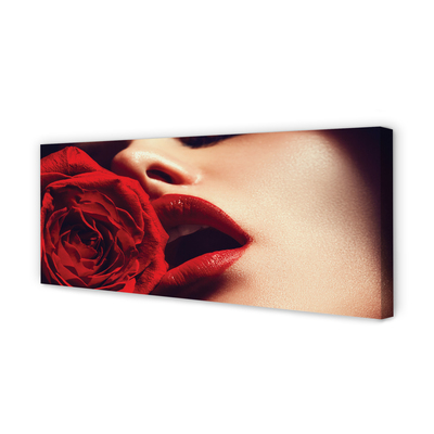 Slika na platnu Rose ženska usta