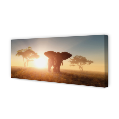 Slika na platnu Slon drevo vzhod