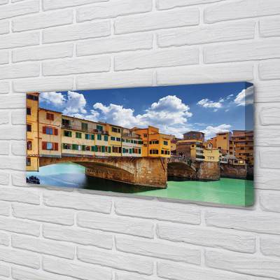 Slika na platnu Italija river mostovi stavbe